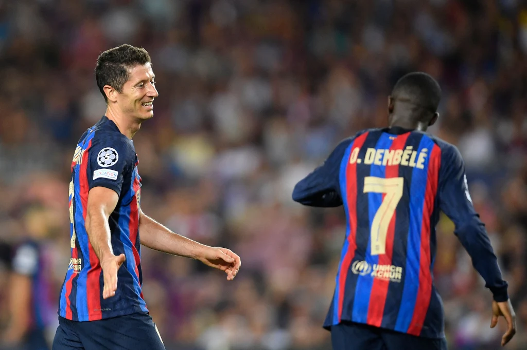 Robert Lewandowski i Ousmane Dembele