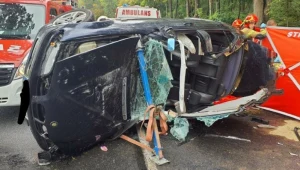 Wypadek bmw w woj. łódzkim. Nie żyje 19-latka