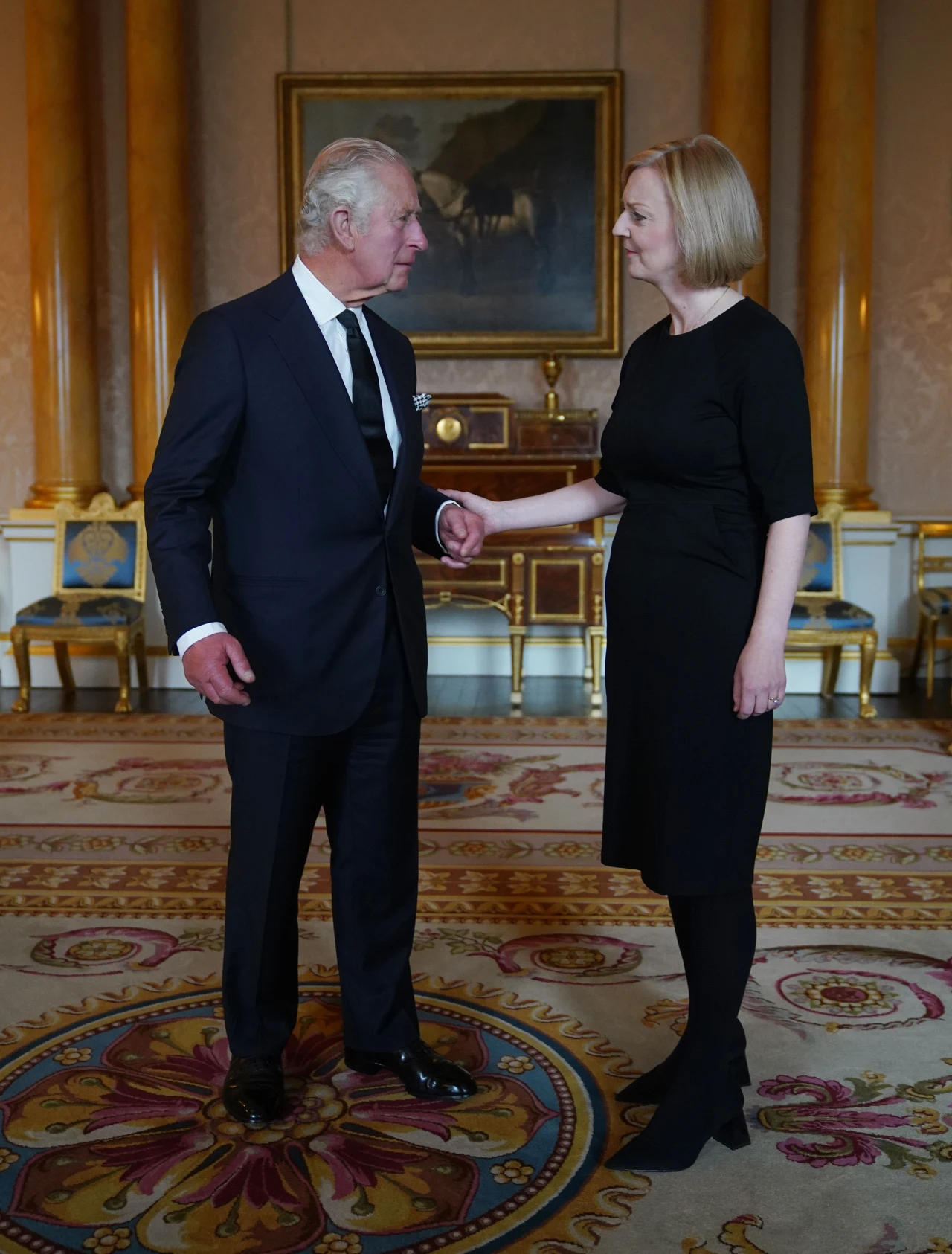 Król Karol III i premierka Liz Truss Król Karol III i premierka Liz Truss