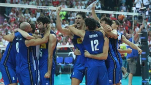  Radość zawodników reprezentacji Włoch po zwycięstwie w finale mistrzostw świata siatkarzy z Polską
