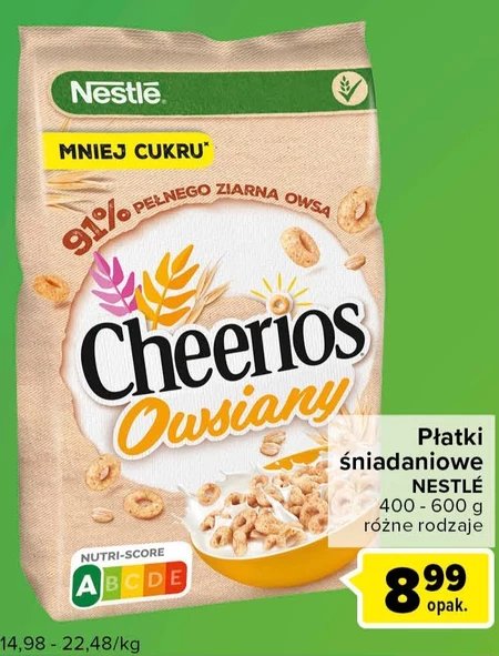 Nestlé Cheerios Owsiany Płatki 400 g