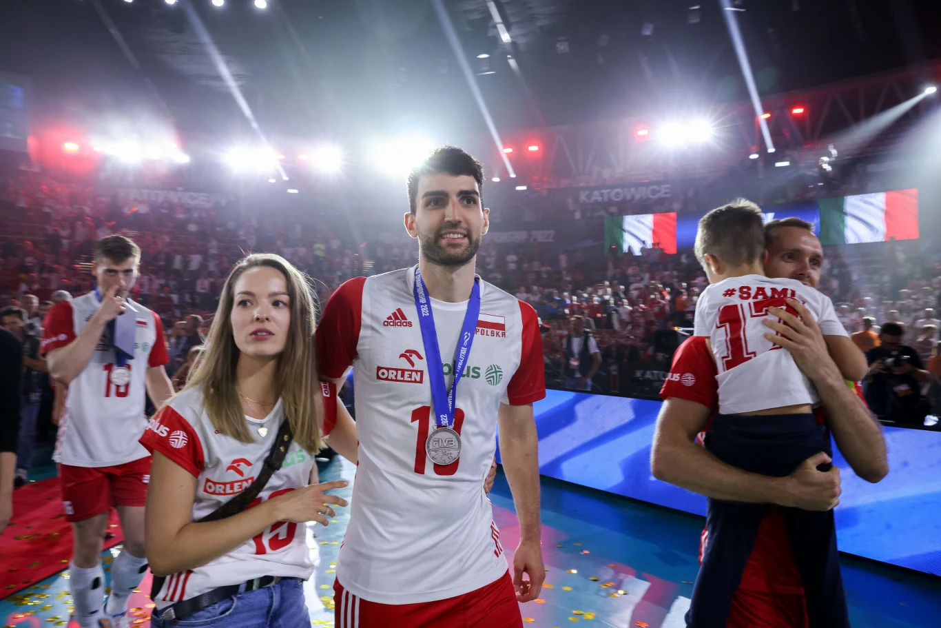 Marcin Janusz z partnerką
