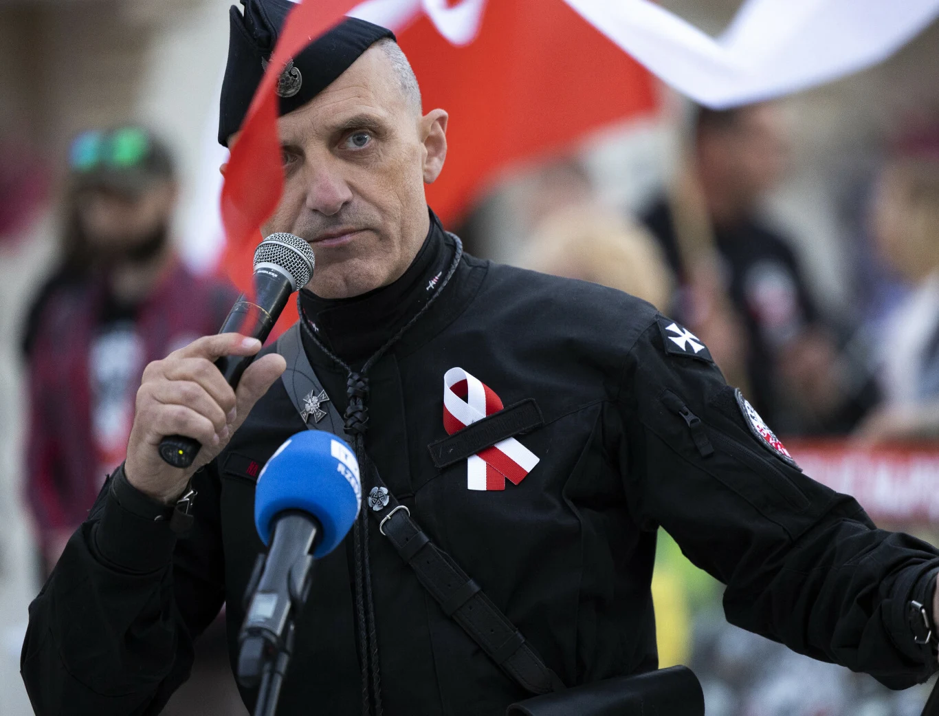 Wojciech Olszański na rzeszowskim Marszu Ofiar Rzezi Wołyńskiej Wojciech Olszański na rzeszowskim Marszu Ofiar Rzezi Wołyńskiej