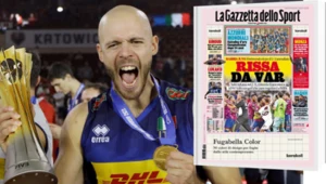 Włoscy siatkarze i "La Gazzetta dello Sport"
