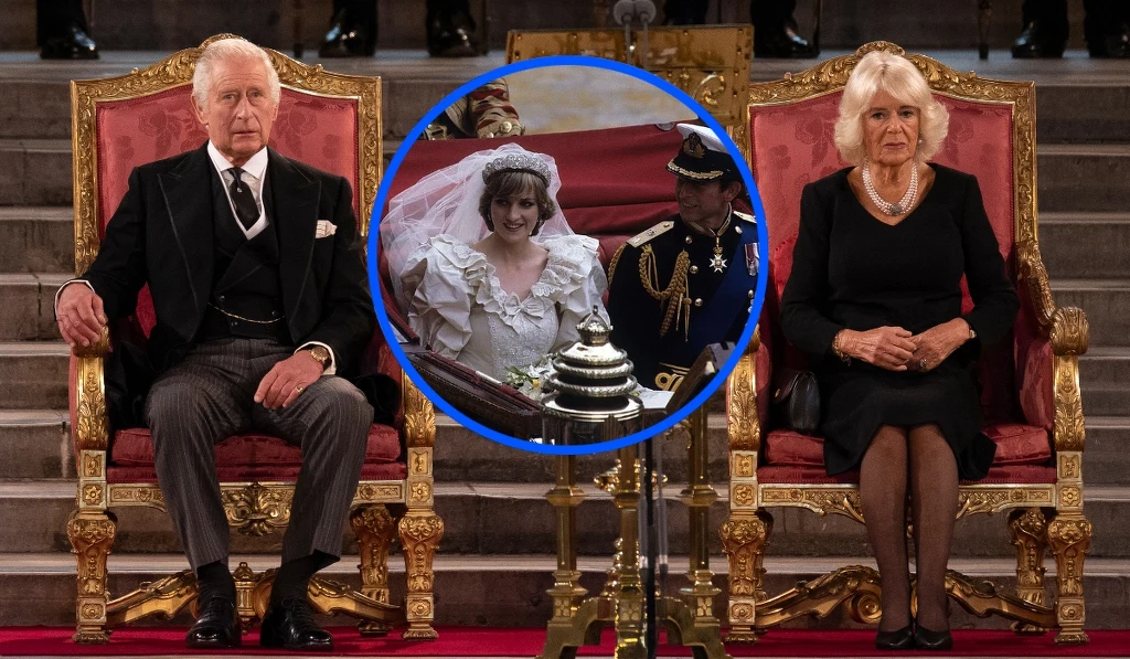 Król Karol, Camilla i księżna Diana