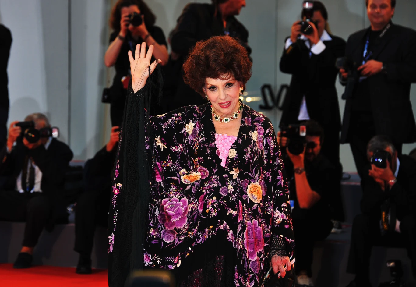 Gina Lollobrigida na festiwalu w Wenecji w 2012 roku, fot. Christine Pettinger