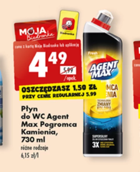 Płyn do mycia wc Agent Max