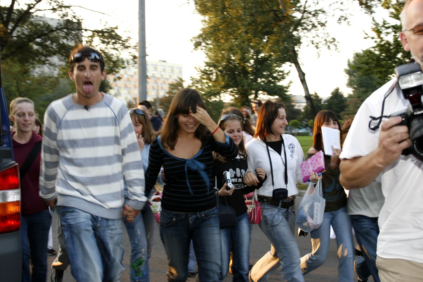 Michał Koterski i Anna Mucha na festiwalu w Gdyni w 2006 roku