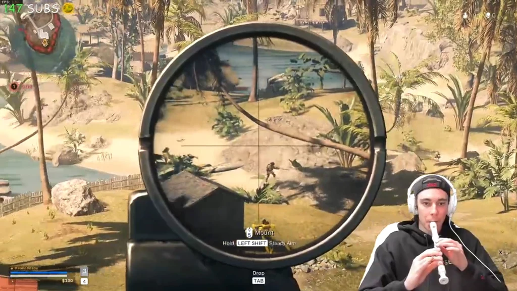 Call of Duty: Warzone - gracz zdobiła "killa" za pomocą... fletu / fot. Twitter.com