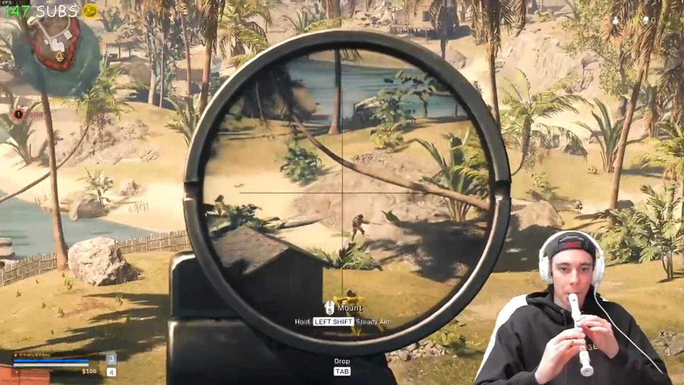 Call of Duty: Warzone - gracz zdobiła "killa" za pomocą... fletu / fot. Twitter.com Call of Duty: Warzone - gracz zdobiła "killa" za pomocą... fletu / fot. Twitter.com