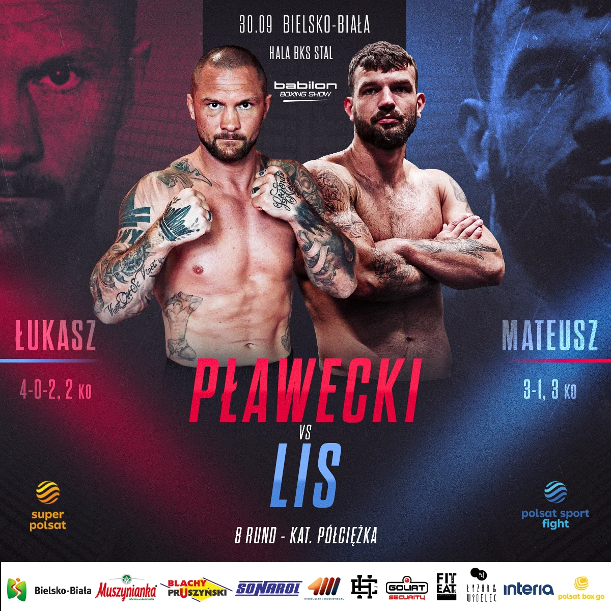Na gali Babilon Boxing Show dojdzie do walki Łukasza Pławeckiego z Mateuszem Lisem Na gali Babilon Boxing Show dojdzie do walki Łukasza Pławeckiego z Mateuszem Lisem