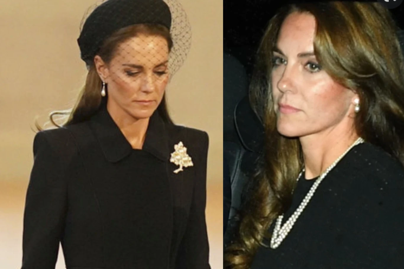 Księżna Kate podczas pożegnania królowej Elżbiety Księżna Kate podczas pożegnania królowej Elżbiety