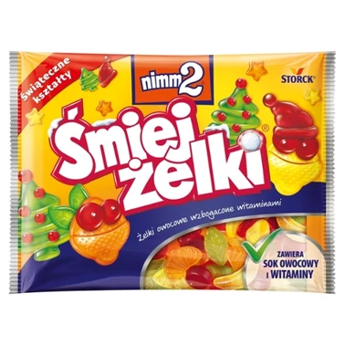 nimm2 Śmiejżelki Żelki owocowe wzbogacone witaminami 100 g - 0