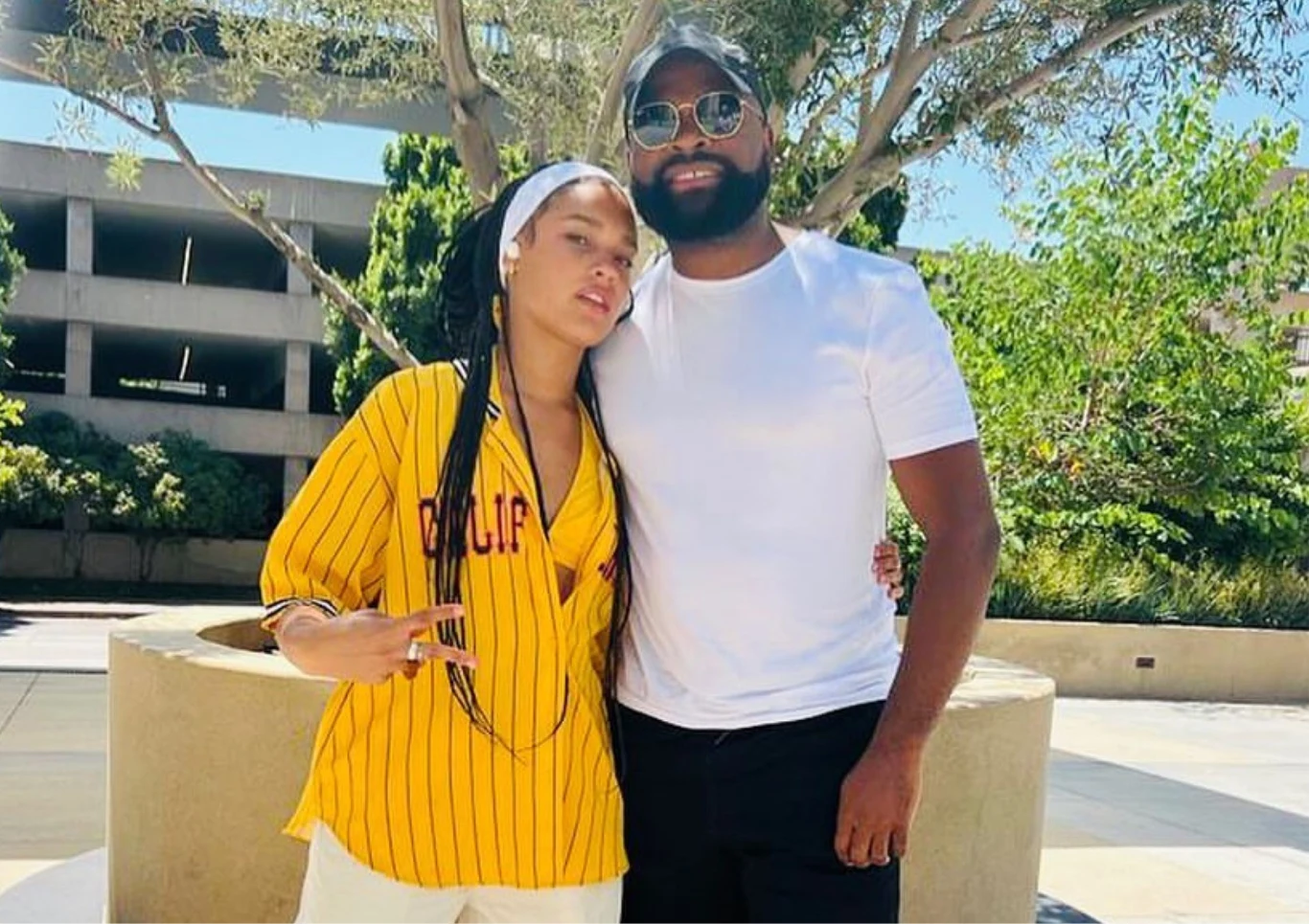 Sara James z ojcem Sara James z ojcem