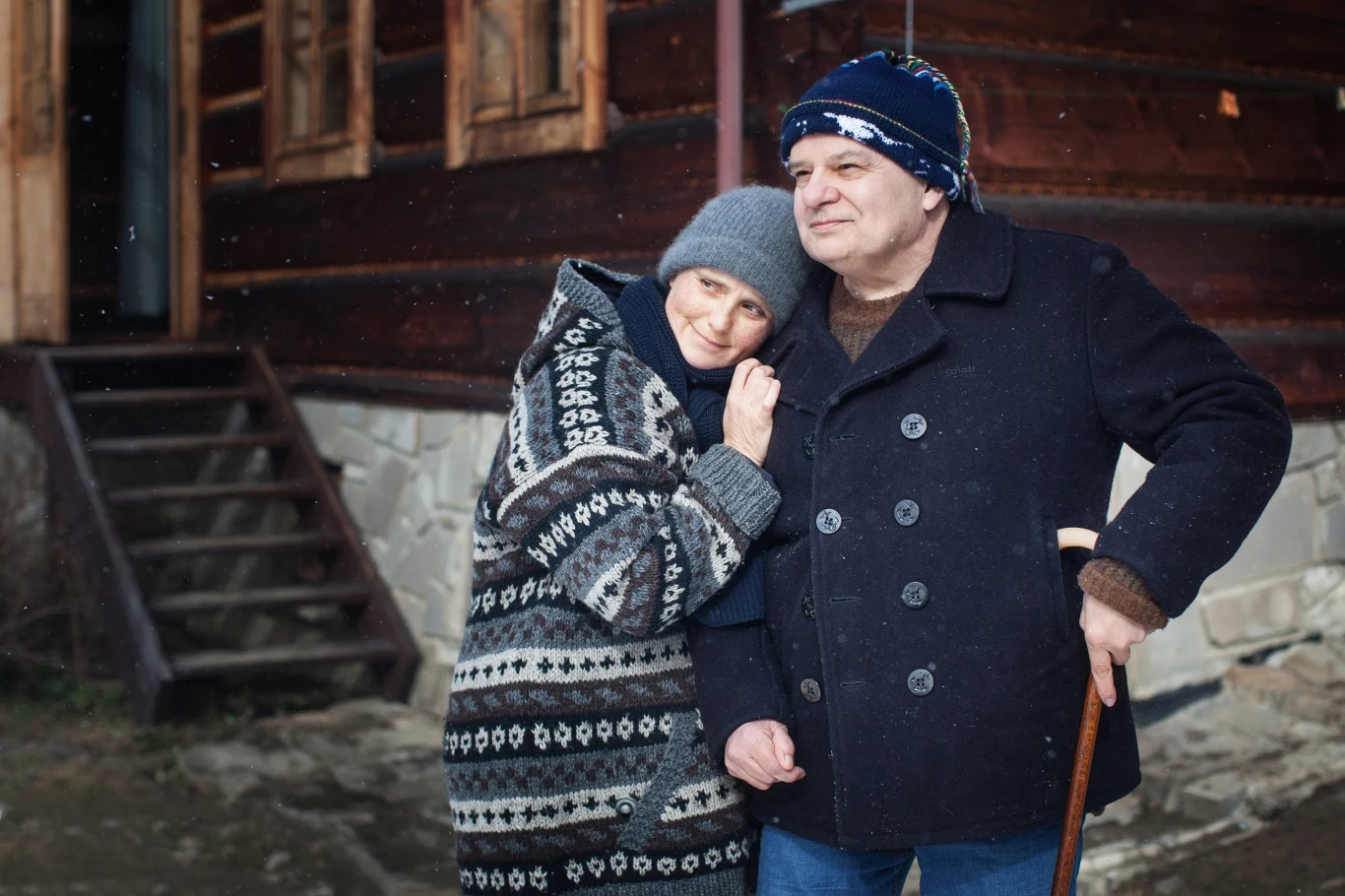 Kinga Preis i Krzysztof Globisz - kadr z filmu "Prawdziwe życie aniołów", fot. Grzegorz Ziemiański