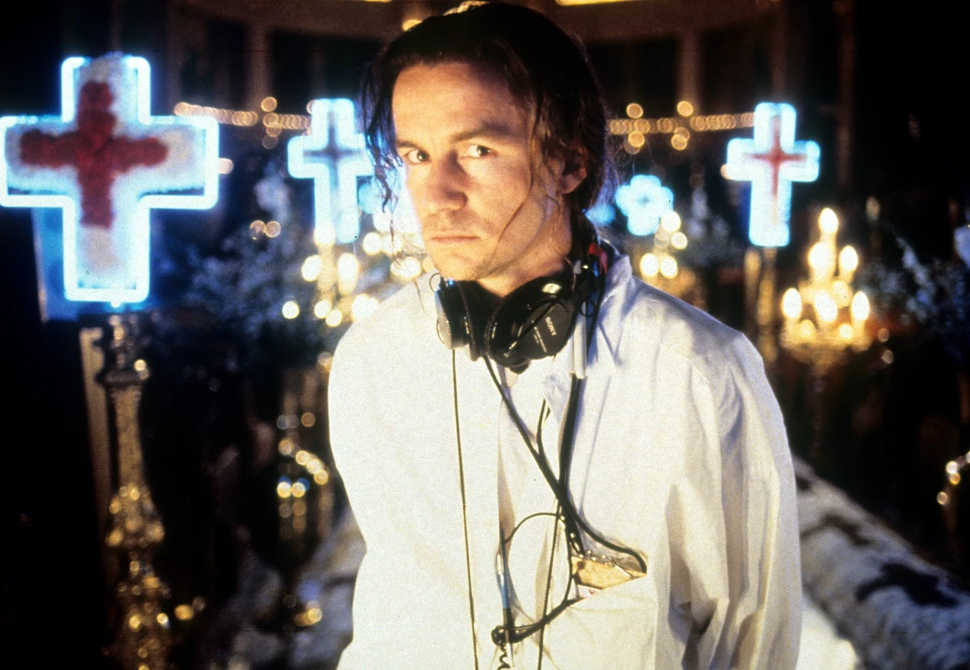 Baz Luhrmann na planie "Romeo i Julia", 1996 r.