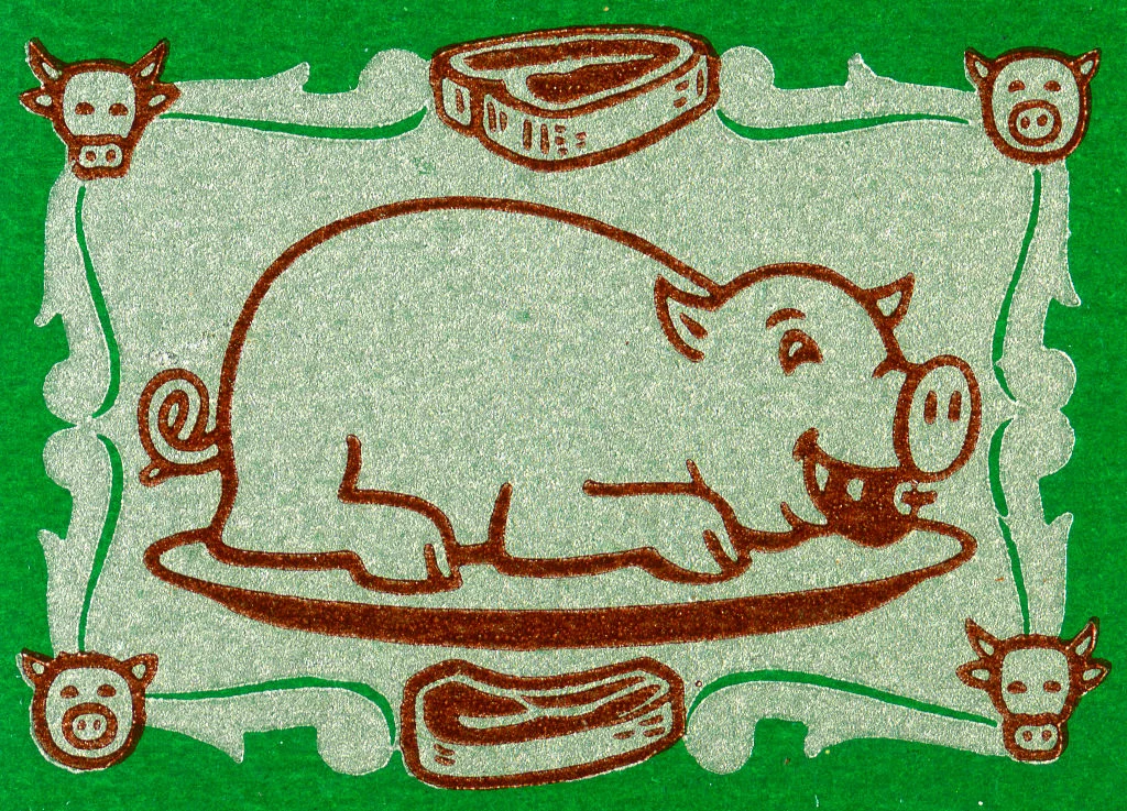 Szczęśliwa świnia na półmisku?
