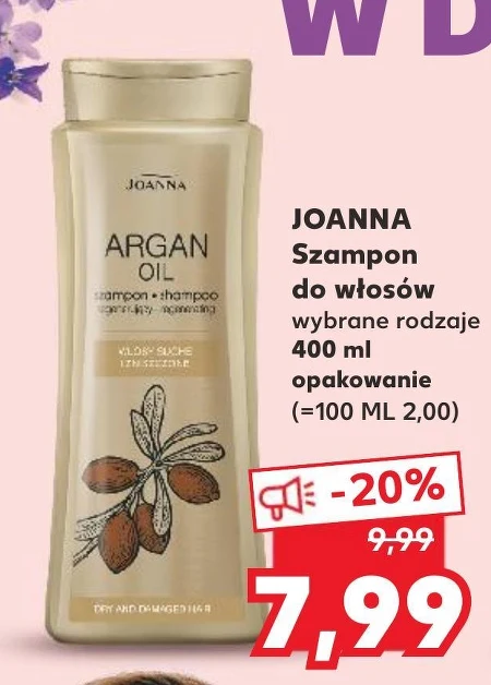 Joanna Argan Oil Szampon regenerujący 400 ml