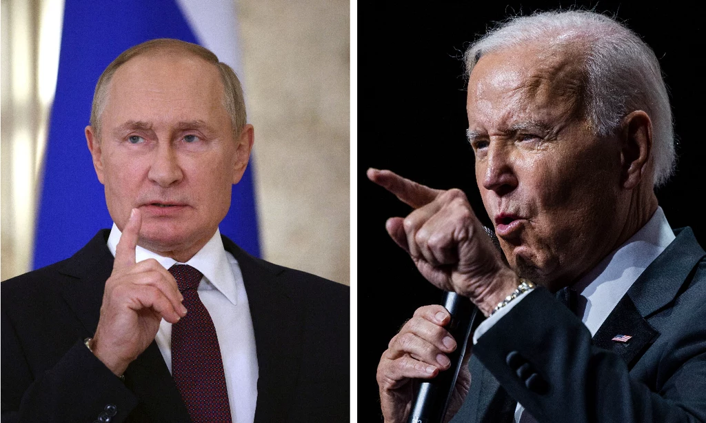 Prezydent Rosji Władimir Putin i prezydent USA Joe Biden Prezydent Rosji Władimir Putin i prezydent USA Joe Biden
