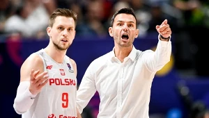 Mateusz Ponitka (po lewej) w towarzystwie trener Igora Milicicia