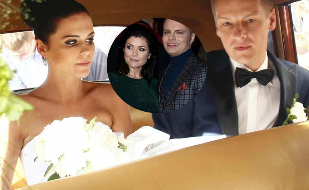 Marcin Mroczek z żoną Marleną i Kasia Cichopek z Marcinem Hakielem