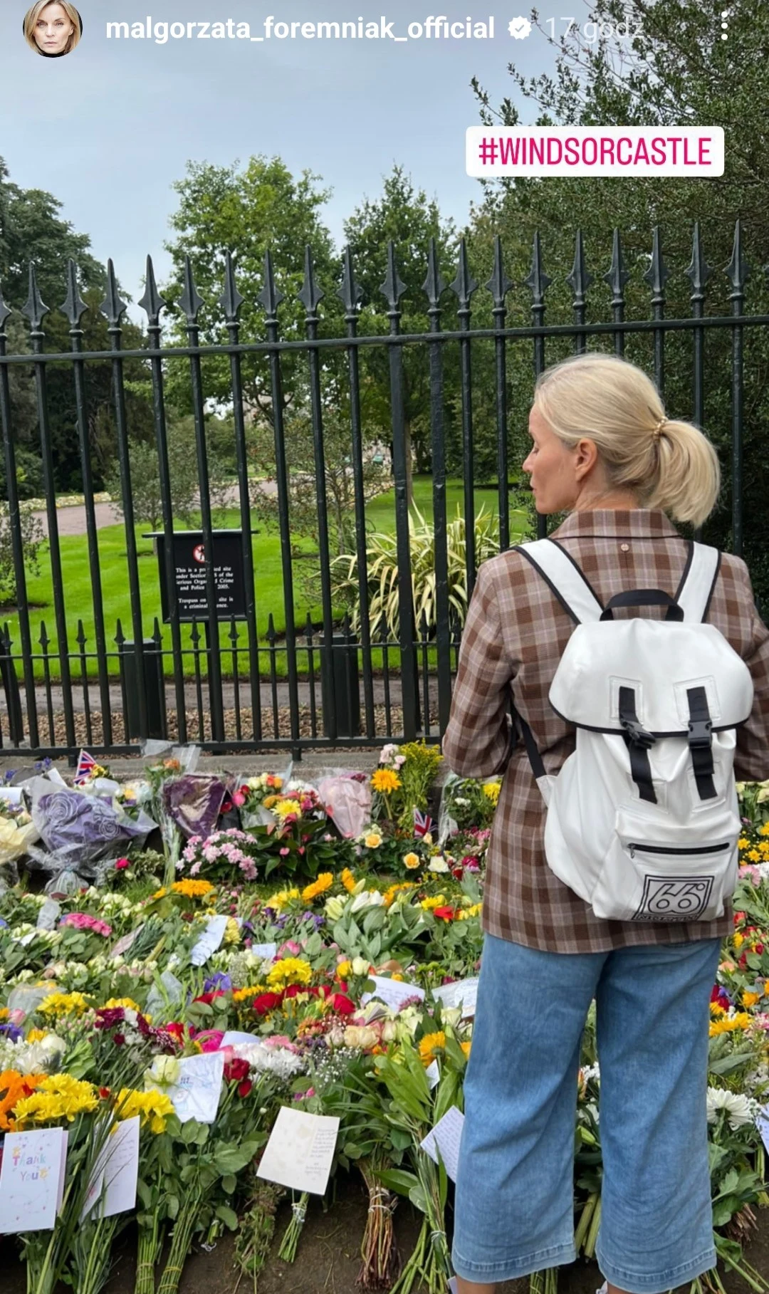 Małgorzata Foremniak złożyła hołd królowej