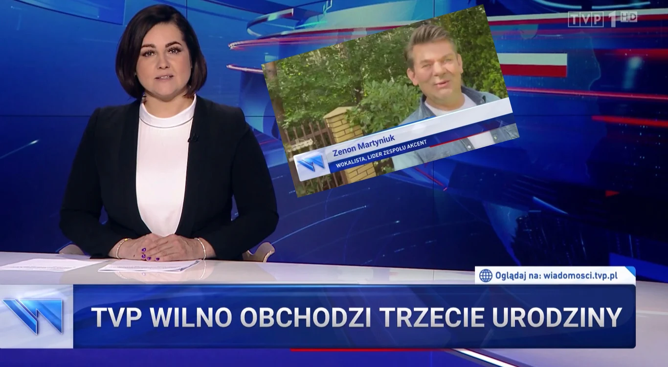 "Wiadomości" TVP przemyciły Zenka Martyniuka na antenę "Wiadomości" TVP przemyciły Zenka Martyniuka na antenę