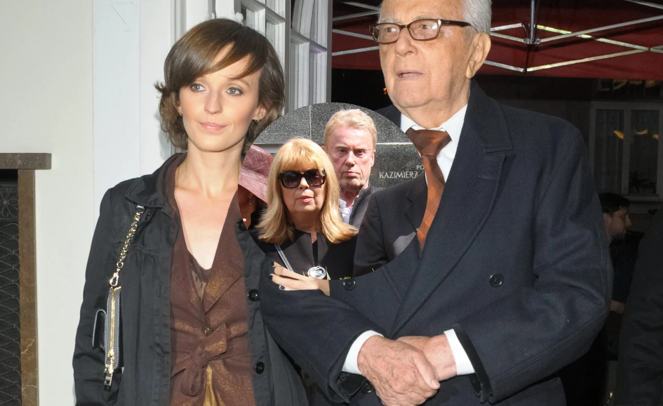 Kamila Łapicka z Andrzejem Łapickim oraz Zuzanna Łapicka z Danielem Olbrychskim Kamila Łapicka z Andrzejem Łapickim oraz Zuzanna Łapicka z Danielem Olbrychskim