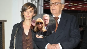 Kamila Łapicka z Andrzejem Łapickim oraz Zuzanna Łapicka z Danielem Olbrychskim