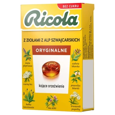 Ricola Szwajcarskie cukierki ziołowe oryginalne 27,5 g - 1