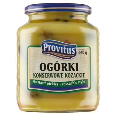 Provitus Ogórki konserwowe kozackie 640 g - 1