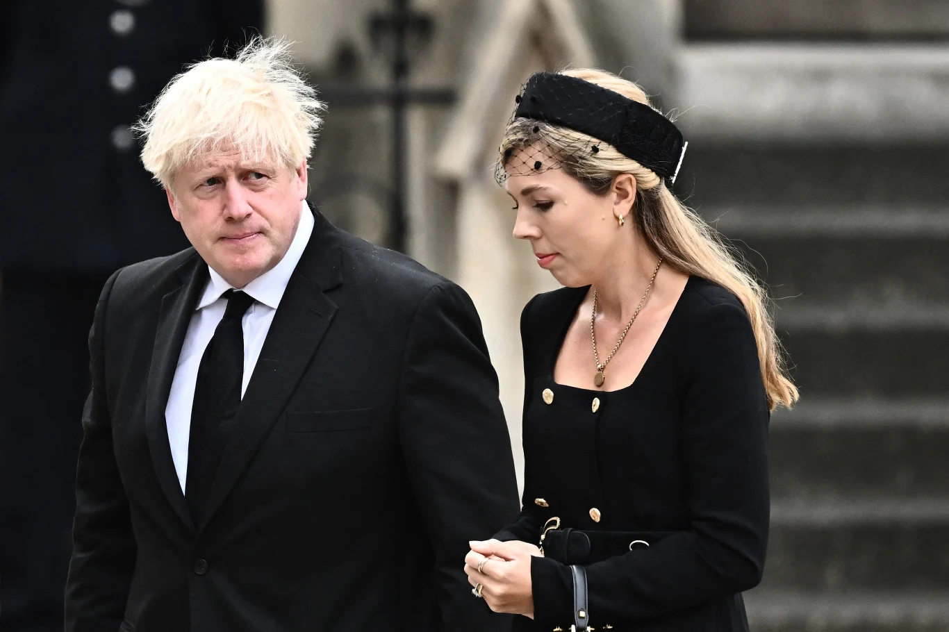 Były premier Wielkiej Brytanii Boris Johnson i jego żona Carrie Johnson