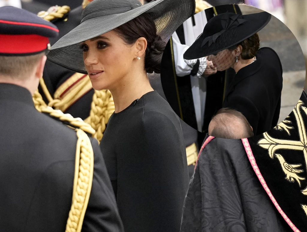 Meghan Markle i księżna Kate na pogrzebie królowej