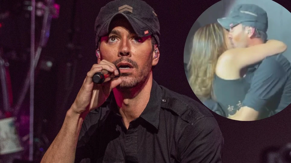 Enrique Iglesias w objęciach fanki. Enrique Iglesias w objęciach fanki.