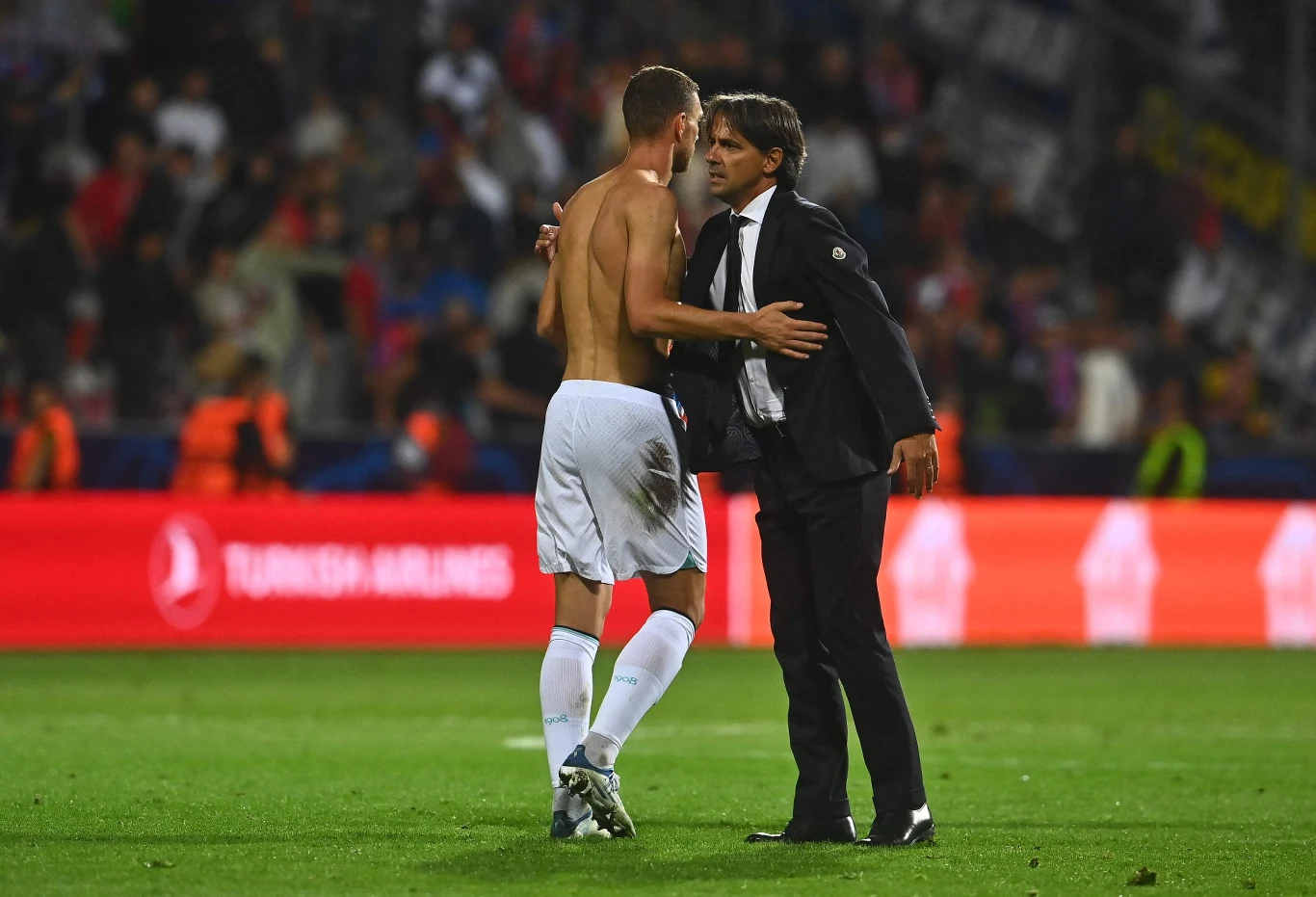 Simone Inzaghi i Edin Dżeko