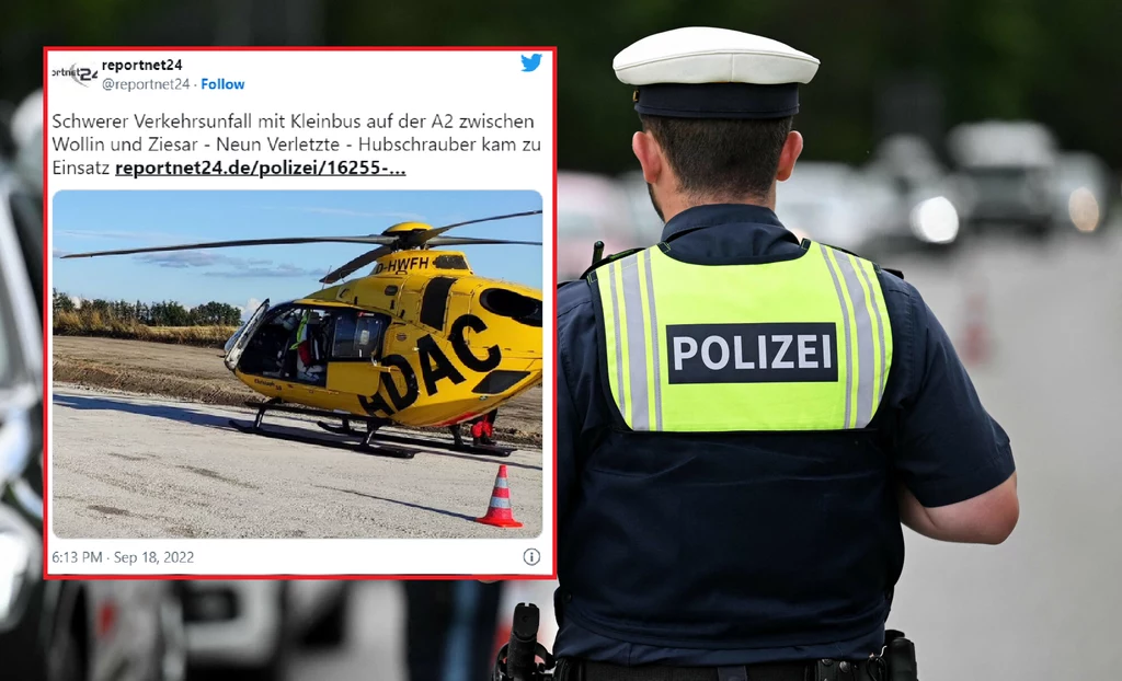 W wypadku polskiego busa ucierpiało dziewięć osób W wypadku polskiego busa ucierpiało dziewięć osób