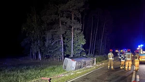 Wypadek autobusu w Łopuchowie w Wielkopolsce 