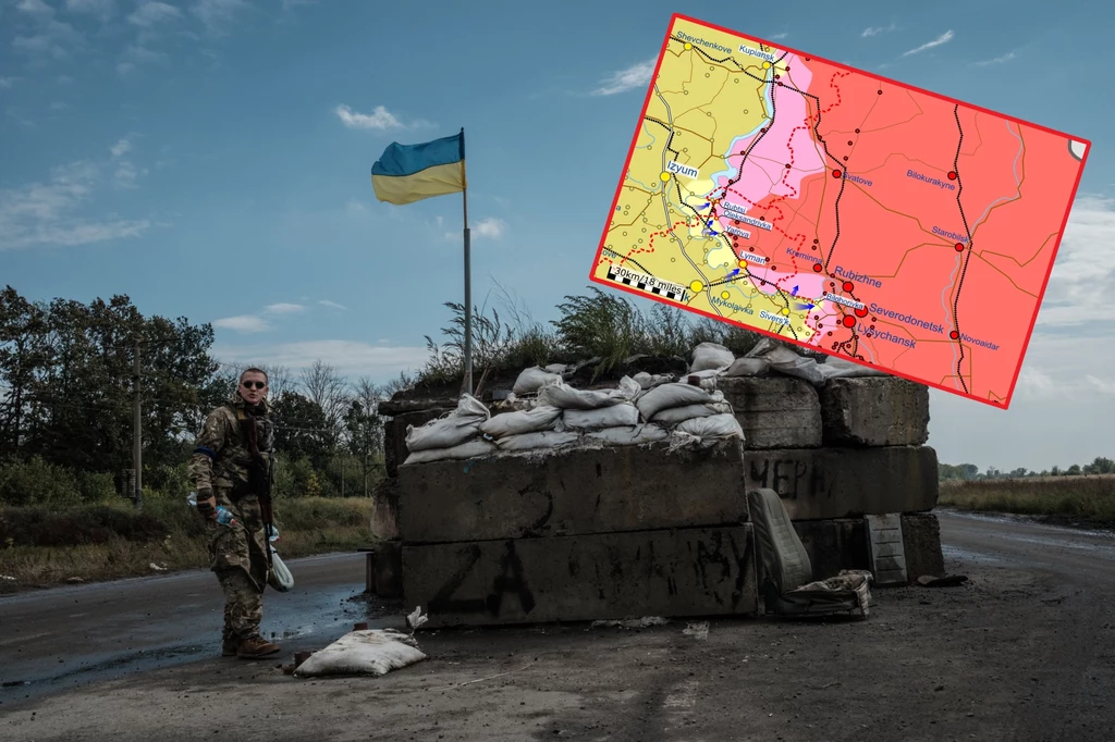 Trwa ukraińska kontrofensywa w Donbasie i na południu kraju / Twitter @War_Mapper Trwa ukraińska kontrofensywa w Donbasie i na południu kraju / Twitter @War_Mapper