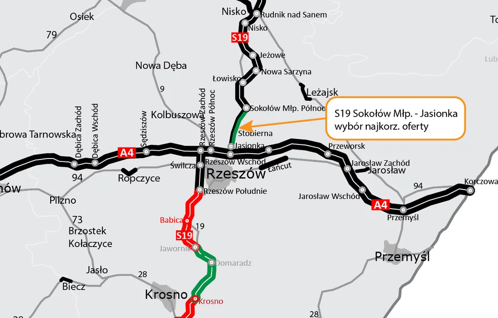 Wyłoniono zwycięzcę przetargu na rozbudowę odcinka S19