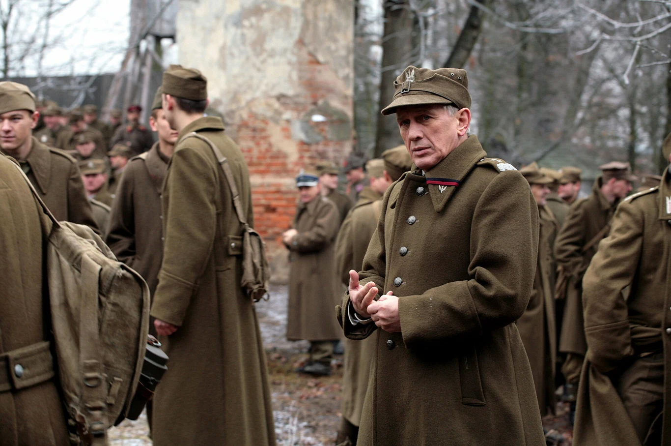 Jan Englert w filmie "Katyń" 