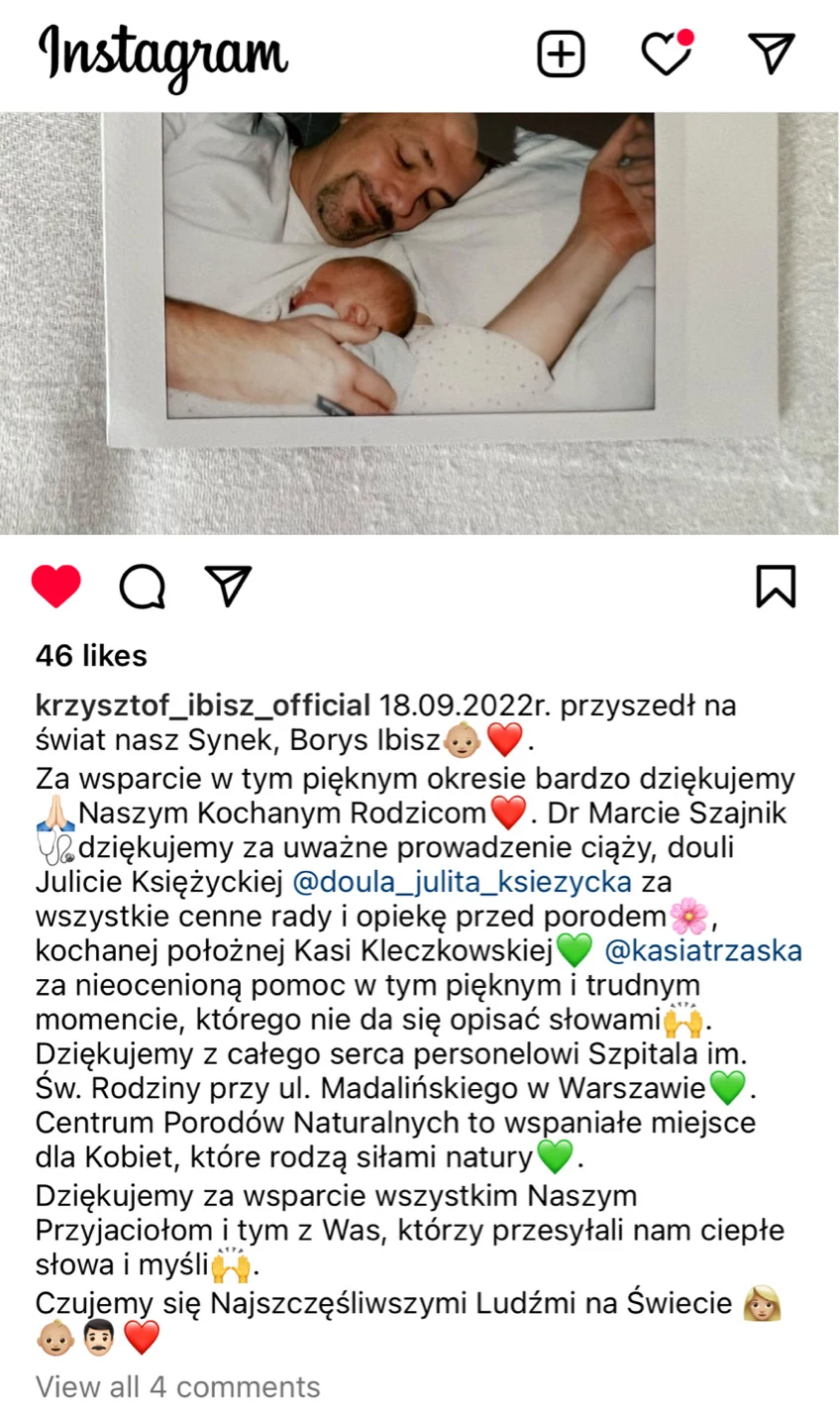 Krzysztof Ibisz z synem Borysem Krzysztof Ibisz z synem Borysem