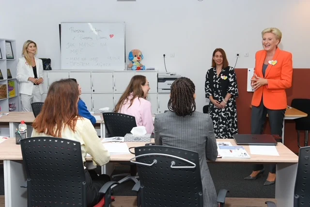 Agata Duda wzięła udział w specjalnej lekcji jezyka polskiego