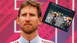 Bauke Mollema zderzył się z... mewą