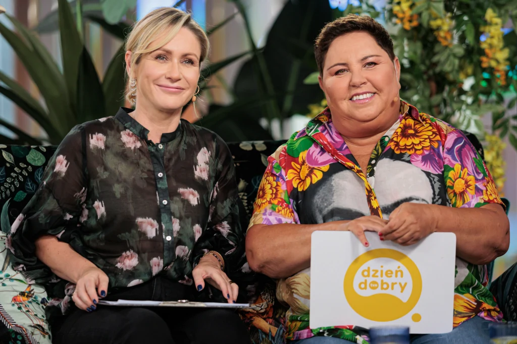 Małgorzata Ohme, Dorota Wellman na planie programu "Dzień" Dobry TVN