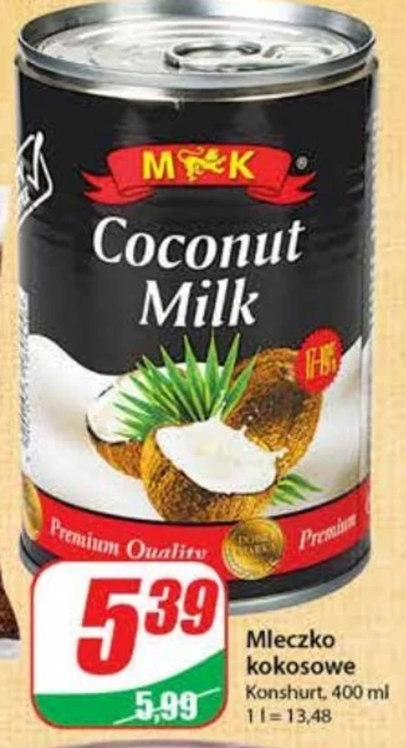 Mleko kokosowe M&K
