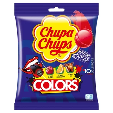 Chupa Chups Colors Lizaki wielosmakowe 120 g (10 sztuk) - 0