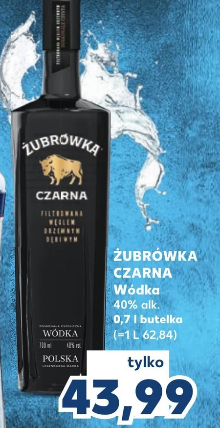 Żubrówka Czarna Wódka 700 ml