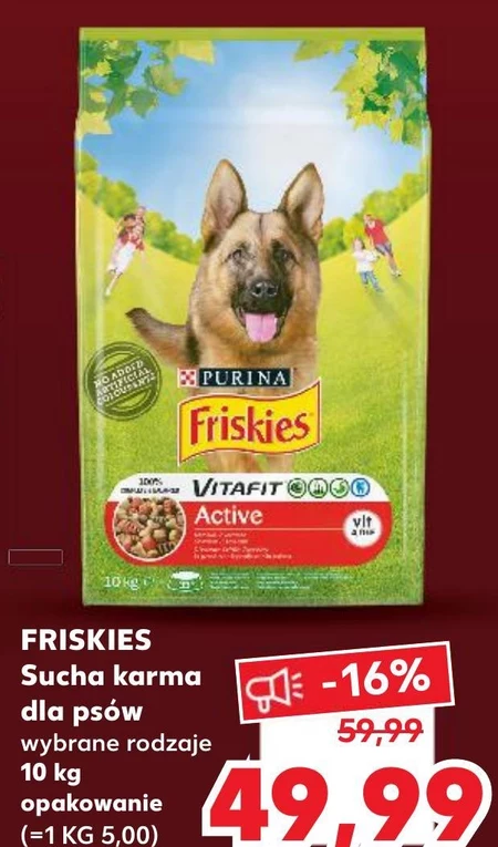 Friskies Vitafit Active Karma dla dorosłych psów 10 kg