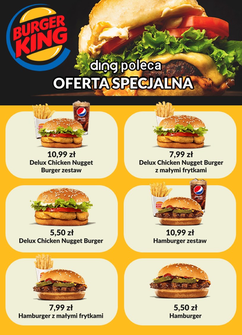 Gazetka promocyjna Burger King - wygasła 555 dni temu