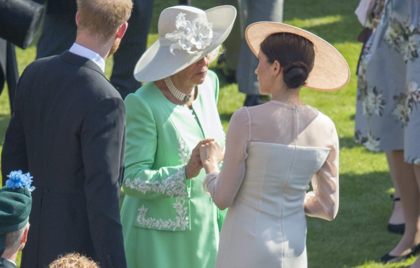 Camilla, książę Harry i Meghan Camilla, książę Harry i Meghan
